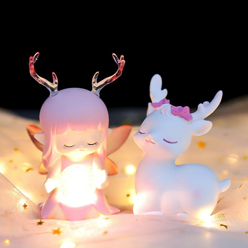 

Девушка мечты Instagram милый Lulu Guardian маленькая лампа креативное детское украшение для рабочего стола украшение подарок на день рождения