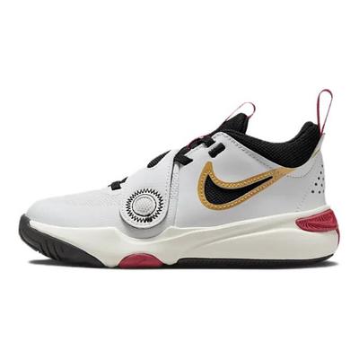 Team Hustle D11 PS White Gold University Red Kids Sneakers Metallic-Gold Black DV8994-104