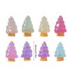 10 Pcs Microlandschaft Miniature Christmas Tree Decorations Snow Landscape Accessories Resin Crafts Luminous Ornaments