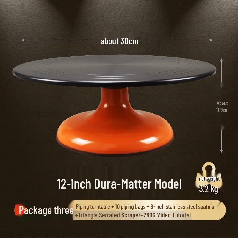 12-inch Aluminum Alloy Cake Decorating Turntable