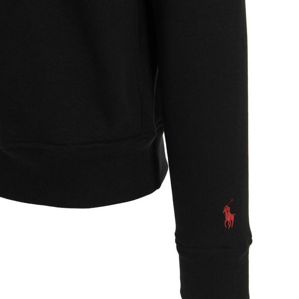 Polo Ralph Lauren FW22 Logo Print Casual Hoodie Men Hoodies Black 710881816-001