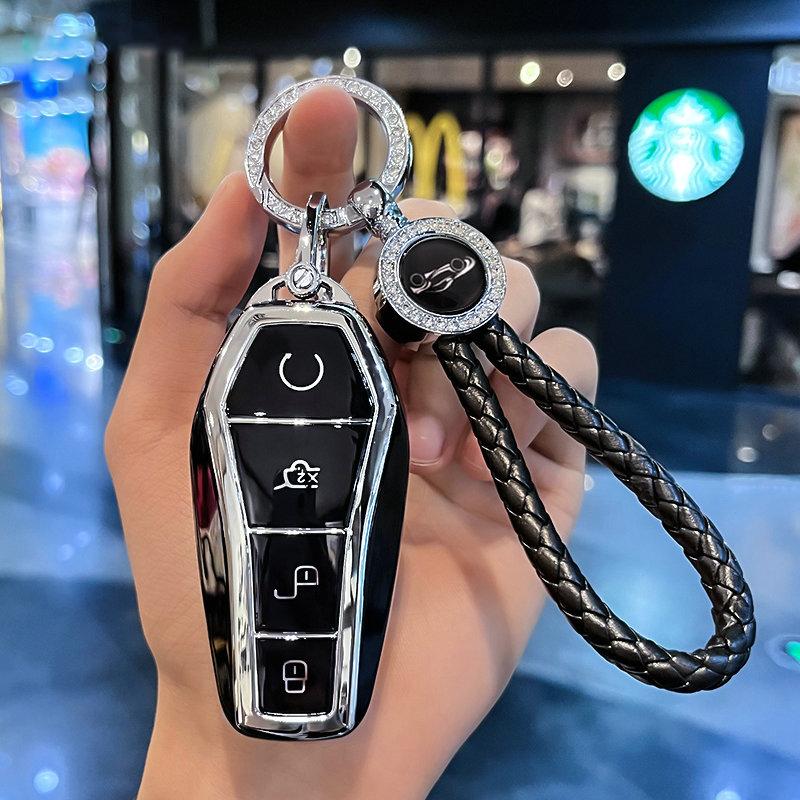 Tpu Car Key Case Cover Shell Fob For Byd Song Plus Atto 3 Han Ev Tang Dm Qin Seal Dolphin Remote Fob Holder Keychain Accessories