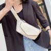 Fashion Simple Women's Chest Bag  New Trend Texture Wild PU Leather Crossbody Bags Japan Korea Leisure Ladies Fanny Pack