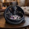 Dark Style Dragon Shaped Jewelry Tray Unique Dragon Trinket Bowl  Room Decor