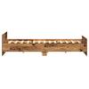 Bed Frame with Headboard Reclaimed Wood Look 203 x 203 x 50 cm Particle Board