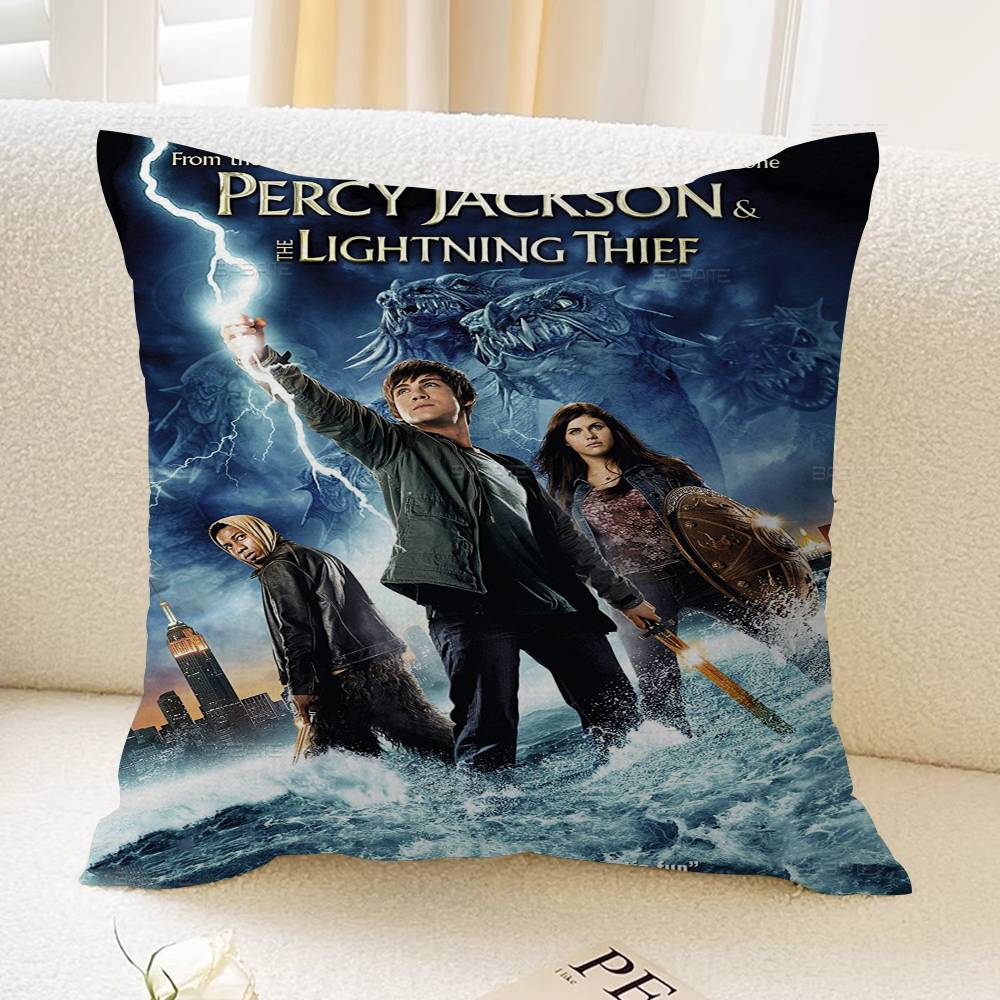 

P-Percy J-JacksonS O-Olympians Movie Cushion Cover Decorative Pillow Sofa Home Decor case pillow cases 12x12Inch
