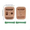 2 Pieces Portable Wooden Fingerboard Compact Climbing Rock Finger