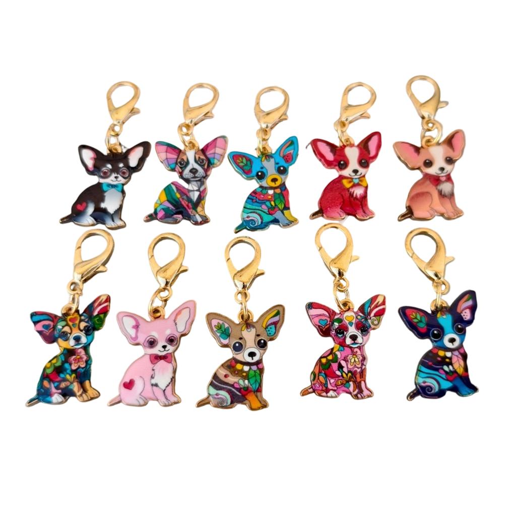 10pcs Creative Gift Dog Keychain for Birthdays Holidays Alloy Key Organiser Ornament Perfect for Personalization