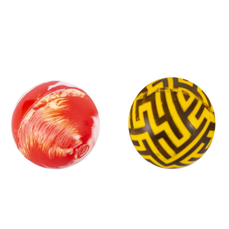 32mm Colorful Transparent Bouncy Ball for Children's Creative Play - Floating Solid Gashapon Machine Small Gift