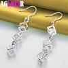 925 Sterling Silver Baishige AAA Zircon Drop Earrings Jewelry