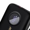 Powerbank 10000mAh con cavi USBC Lightning nero