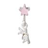 New Fashion Pink Heart Butterfly Starfish Bow 3D Crystal Charm Beads Accessories DIY Making Ring Necklace Bracelet Shiny Jewelry