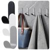 5Pcs Non Perforated Self Adhesive Hook Strong Adhesive Adhesive Hook Door Hanger Hook  Bathroom Use