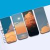 5PCS Twilight Whispers Magnetic Bookmarks Nostalgia Y2k Luggage For Pages Stationery For Cafe Paintings Office Magnetic Bookmark