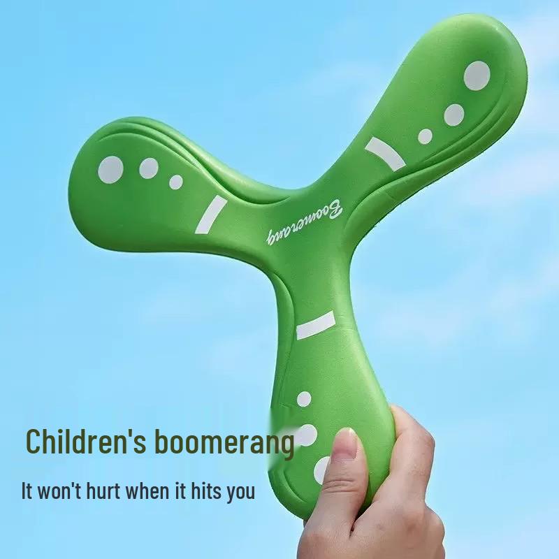Kids' EVA Foam Hand-thrown Boomerang: Soft 3-Blade Frisbee Toy for Outdoor Play, Ages 6+