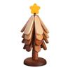 Christmas Tree Heat Resistant Coaster Set With Wooden Material For Holiday Table Decor