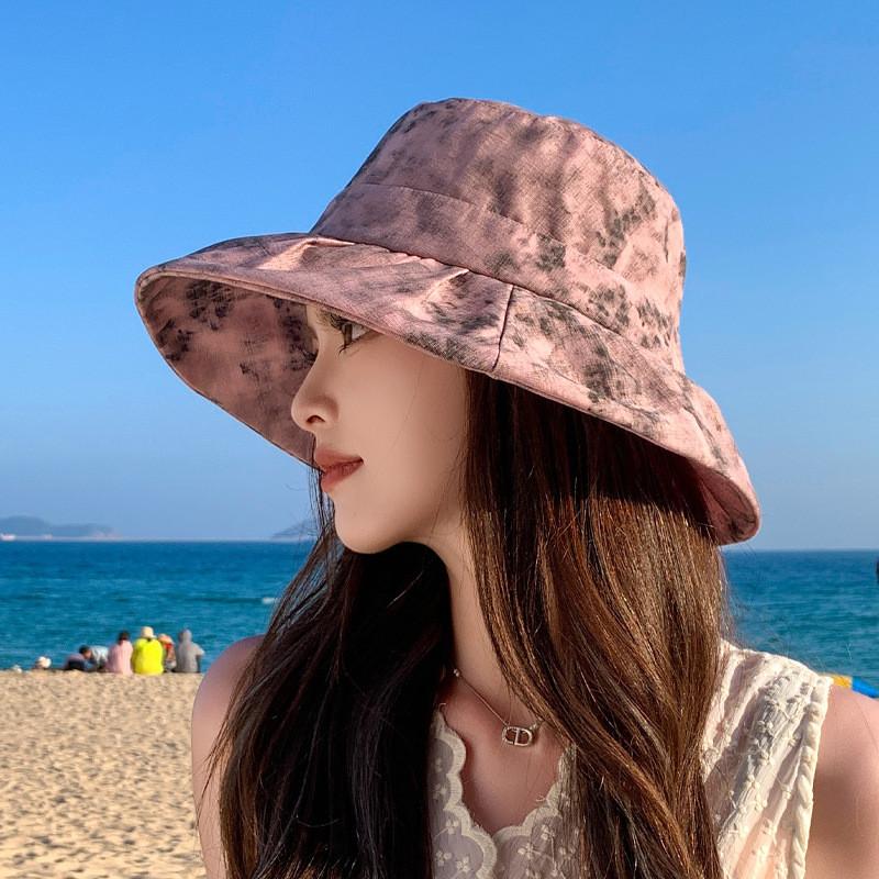 Summer Sun Protection Wide Brim Cap With Breathable Cotton Polyester Fabric For Outdoor Travelers