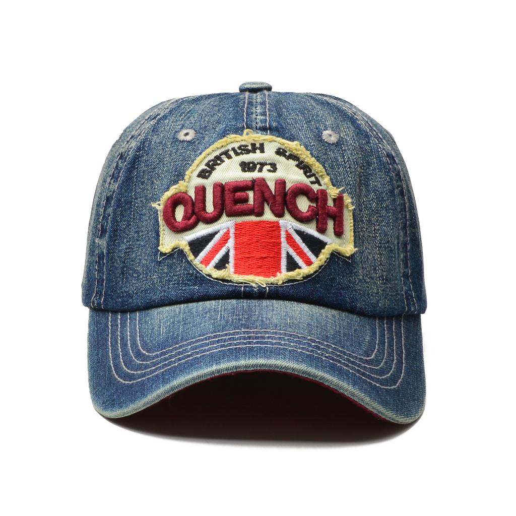 NORTHWOOD Letters Denim Baseball Cap for Men Women Sun Outdoor Baseball Hats Dad Cap