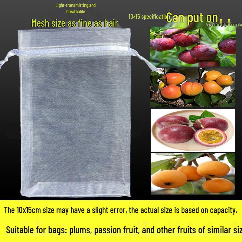 Fruit Tree Bagging: Insect & Bird Proof Mesh Covers for Strawberries, Figs, Pomegranates, Grapes, and Tomatoes