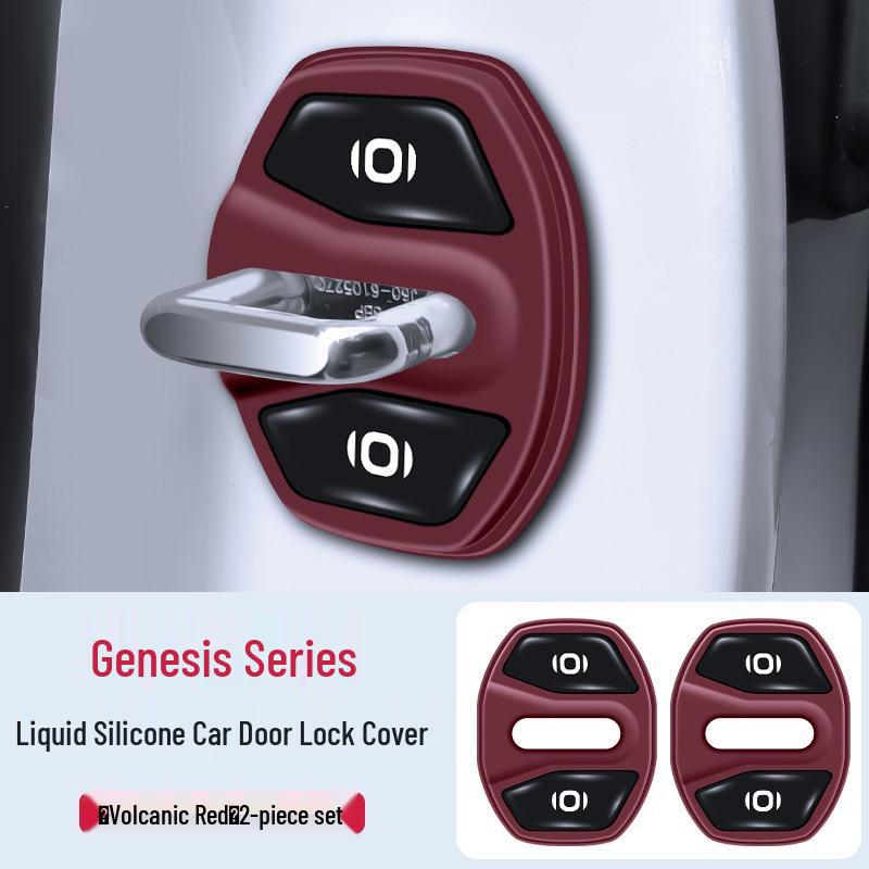 Changan Qiyuan Car Door Lock Buckle Protective Silicone Cover - Q07/Q05/A05/A06/A07 Shock-Absorbing Pad