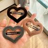 5 Stück Koreanische Version Schlichtes Temperament Samt Herz Hohl Haarspange Vielseitiges Mädchen Hochgesteckt Seitenclip Ponyclip Haarschmuck