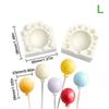 2Pcs/Set Mini 3D Oval Balloon Silicone Mold Fondant Chocolate Mould Diy Gumpaste Clay Candle Molds Cake Decorating Tool Bakeware