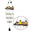 Garden Bird Hanging Metal Heart Decoration Unique Wall Decoration Easy Installation For Balcony Decoration