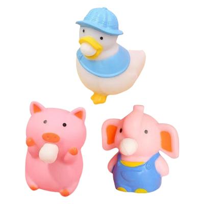 Novelty Squeeze Toy Mellow Duck Blowing Bubble Soft Bounce Squeeze Duck for Kids Anxiety Reduce Teens Party Supplies