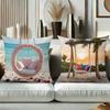 Floral Swing Cushions Beach Sunset Wisteria Design Polyester pillowcase, sofa decorative cushion cov Headboard Pillow