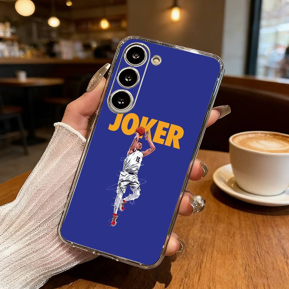 N-Nikola J-Jokic NJ Phone Case For Samsung S25,S24,S21,S22,S23,S30,Ultra,S20,Plus,Fe,Lite Transparent Cover