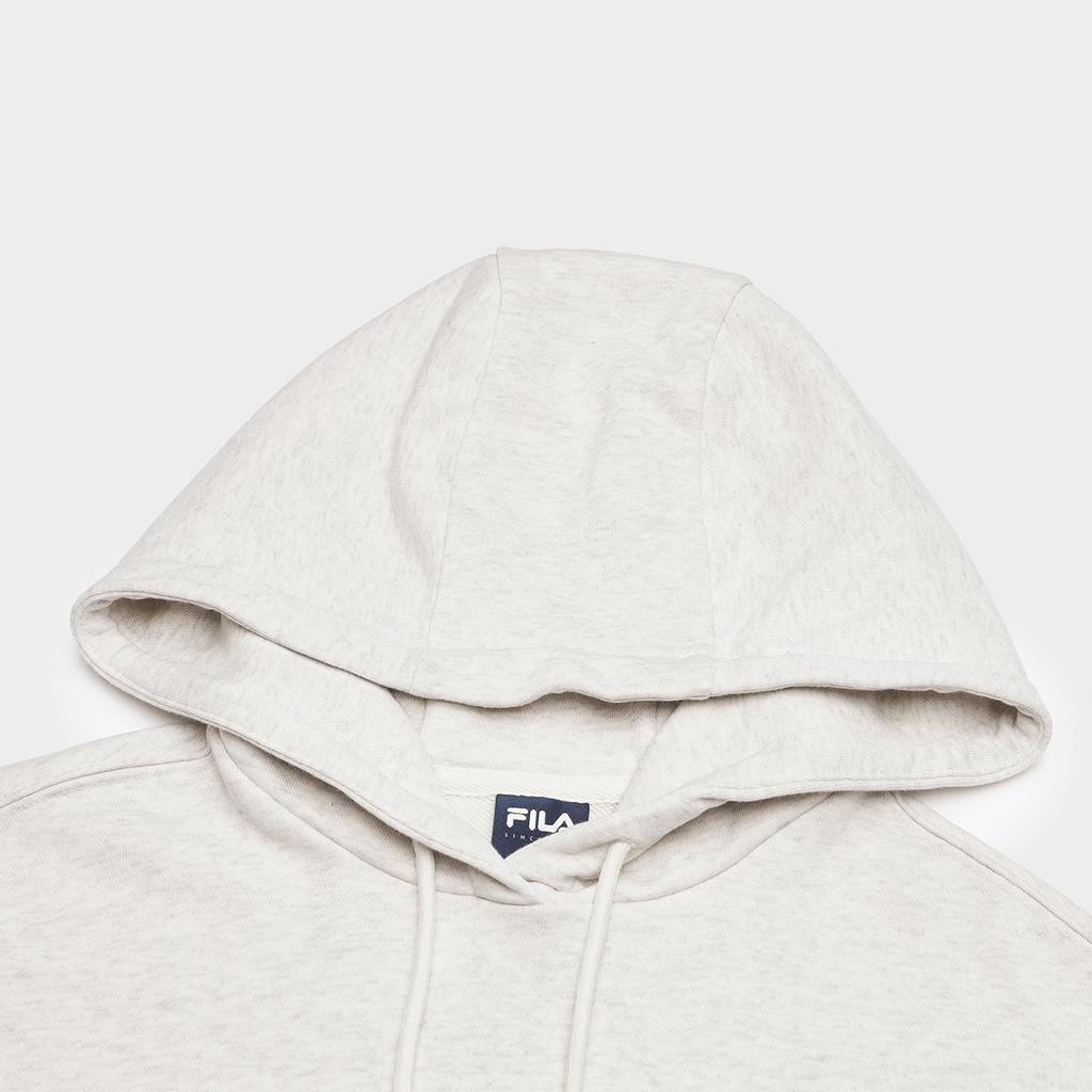 Fila Original Logo Fashion Casual Hoodie Women Hoodies Cloud-Mushroom-White F71W449202F-WT