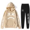 Autumn Winter Lil Peep "The Peep Show" Graphic Printed Hoodies Sweatpants Set Fashionable Casual Warm Sports Long Sleeved Pants Men's Sport Wear