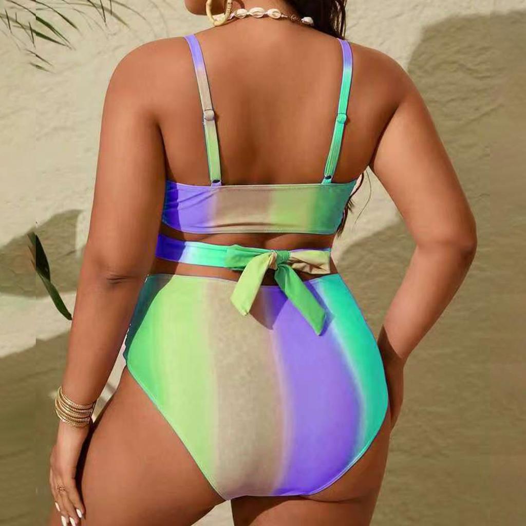 Women's Two-Piece Bikini Set Plus Size Split Swimsuit