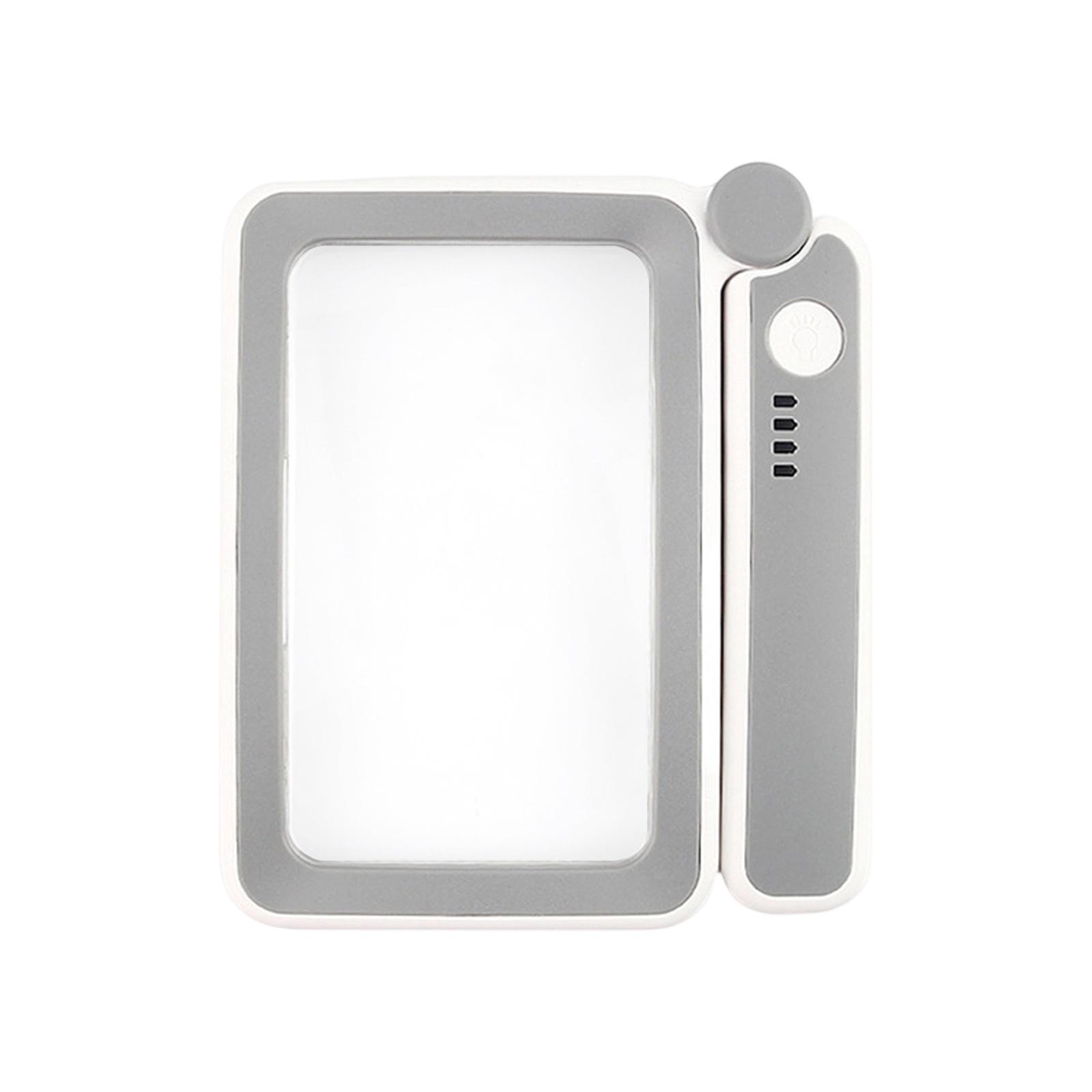 

Large Screen Magnifier with LED Light Foldable Handheld Magnifying Glass for Reading and Detailed Viewing with Portable Design One Size