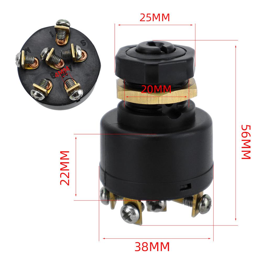 3-Position Outboard Ignition Switch for Boats