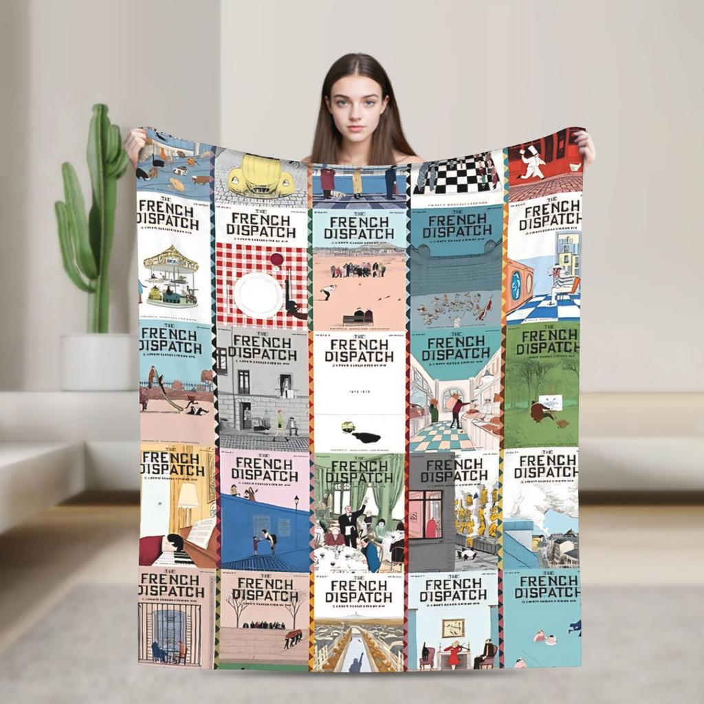 Soft Blanket Picnic Dispatch Game Throw Blanket  Flannel Bedspread For Bedroom Funny Sofa Bed Cover