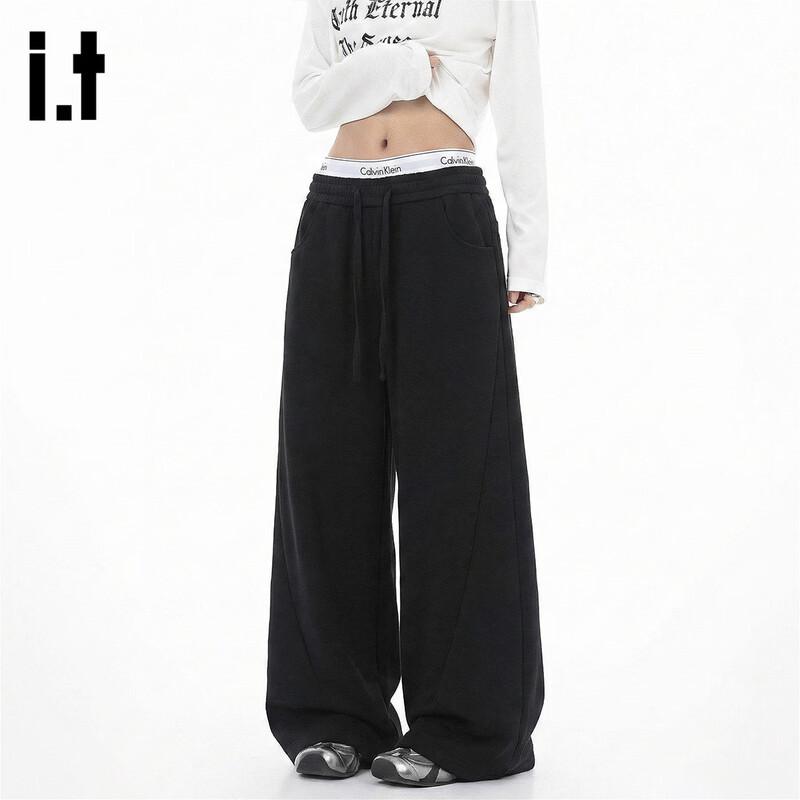GROUND ZERO Unisex Old Money Style Draping Knit Casual Pants XL