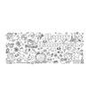 Halloween Coloring Poster Kids Pumpkins Castle Cute Background Decoration, Waterproof Coloring Paper Tablecloth, Halloween Decoration