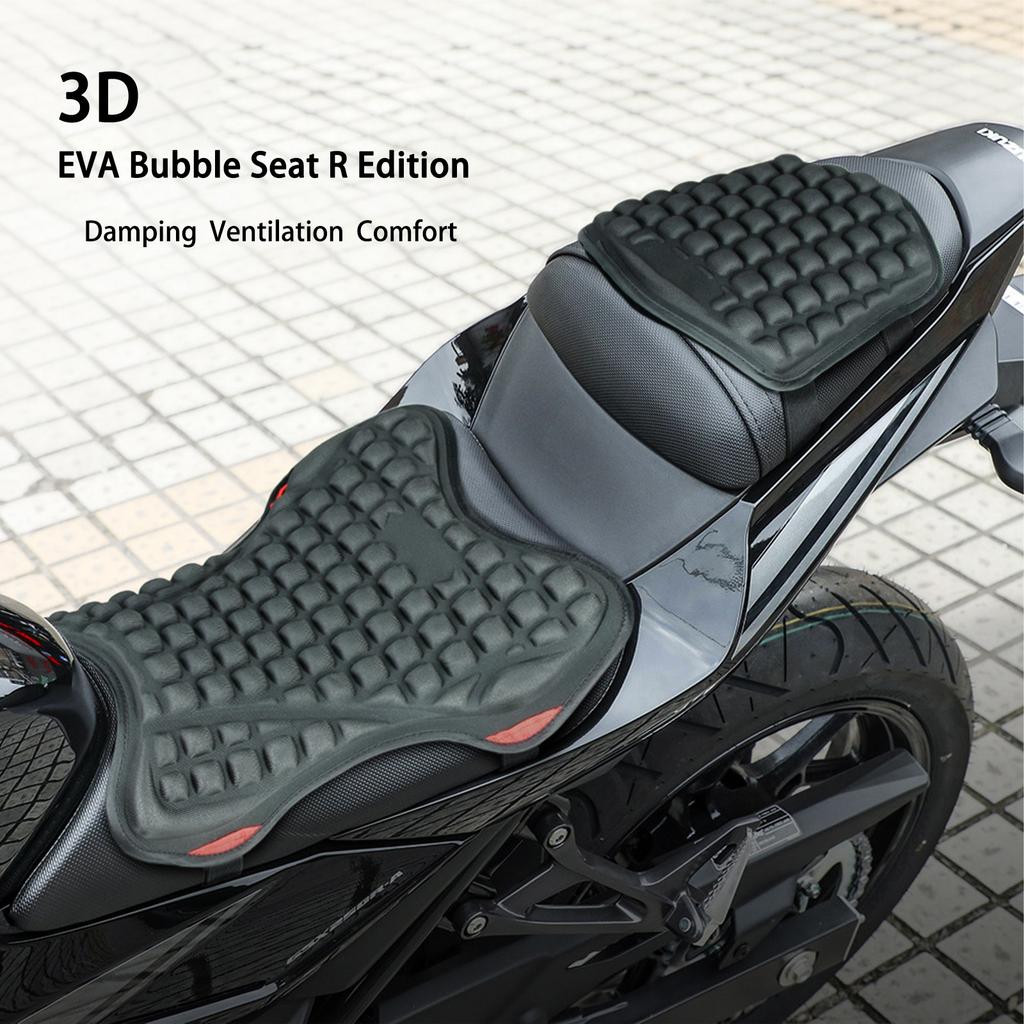 Ergonomic Motorcycle Seat Cushions High Elasticity Layer Pressure Relief Design Non Slip PVC Base Universal for Bike