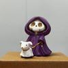Ghost Festival Atmosphere Halloween Resin Figurine Purple Cloak  Statue  Home Decor Party Gift Collectible Gothic Home Decor