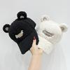 Lamb Wool Ear Hat Women's Autumn and Winter Versatile New Plush Cap Winter Warm Letter Baseball Cap