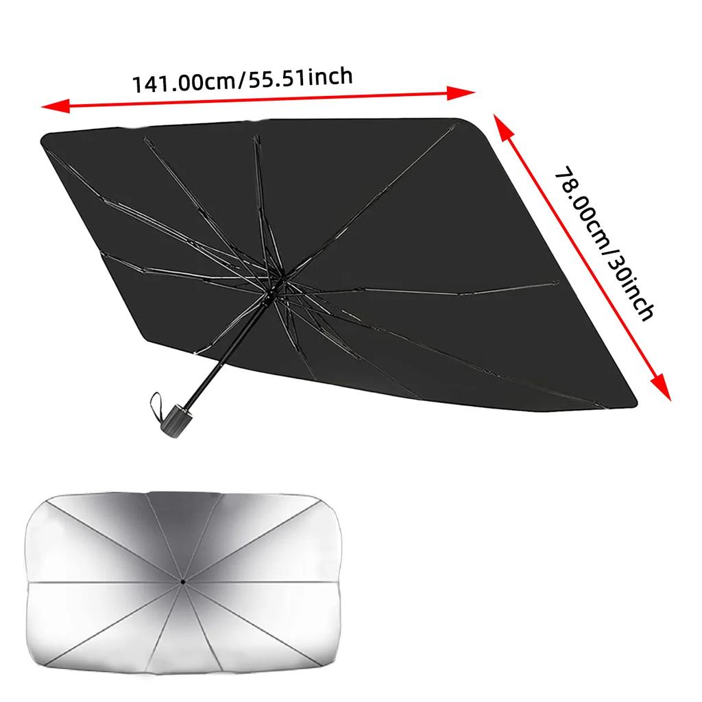 Car sunshade Car front windshield visor retractable easy to store portable sun protection heat insulation block