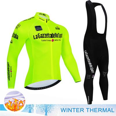 2025 Winter Thermofleece Sets Langes Radtrikot 20D Gelpolster Herren Fox Teleyi MTB Ropa Ciclismo Fahrrad Radfahren Maillot Kleidung