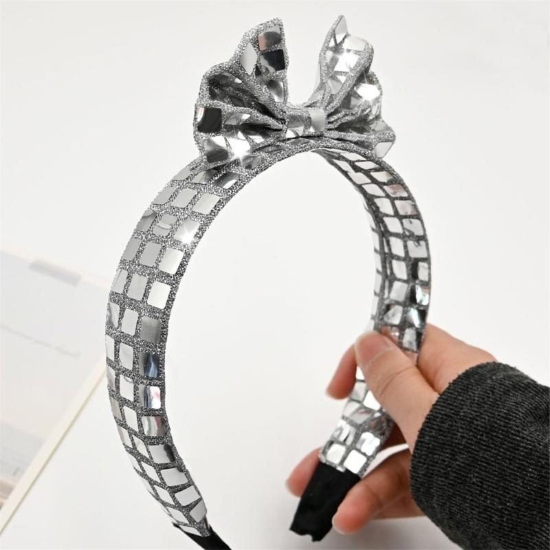 Stylish Sparkles Sequins Embellished Headbands Soft Breathable Fashion Hairpiece for Wedding Party Special Occasion