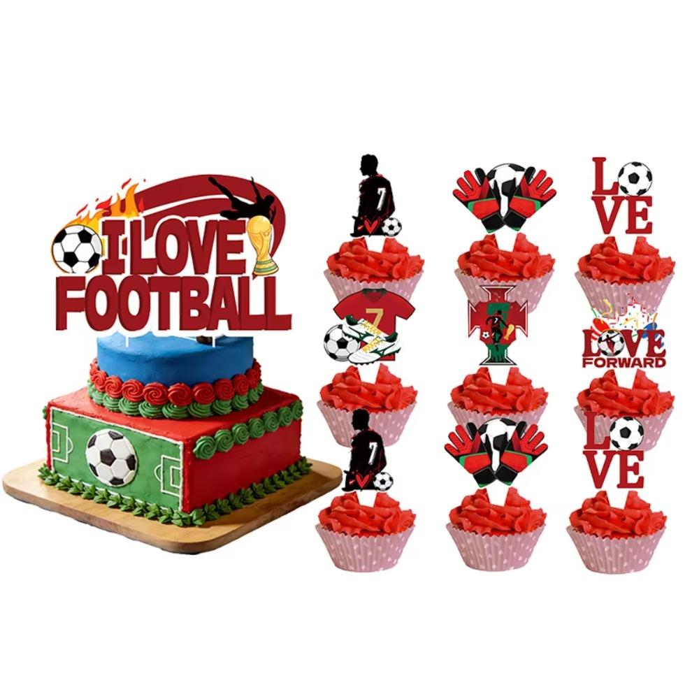 New CR7 Birthday Decoration Soccer Superstar Party Supplies Football Party Favors Tablecloth Plate Paper Cup Backdrop