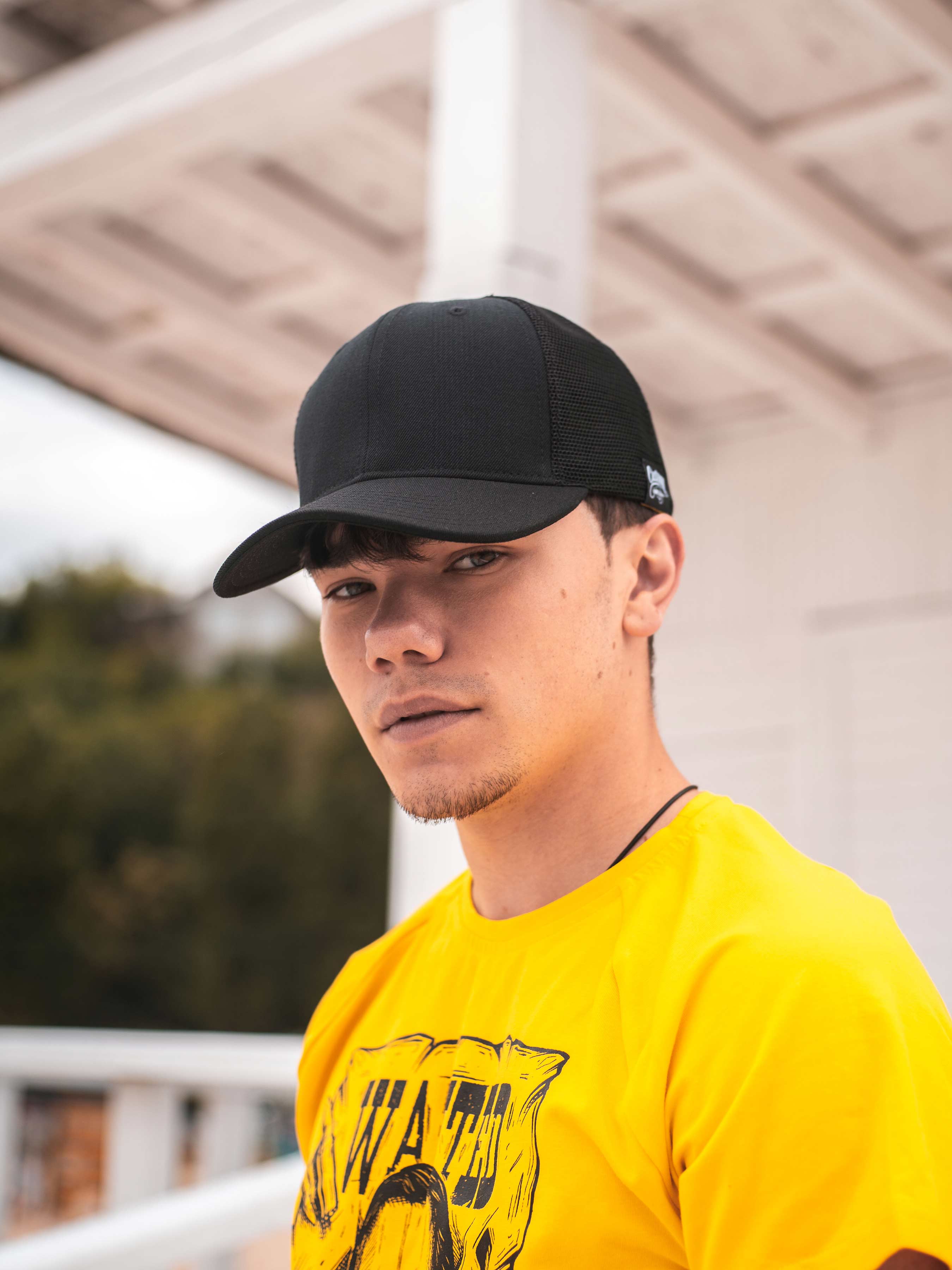 

Тракер кепка чоловіча чорна літня Custom Wear 58 cm чорний