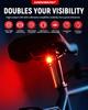 DARKBEAM Bicycle Tail Light Smart - USB-C Rechargeable with Brake/Light