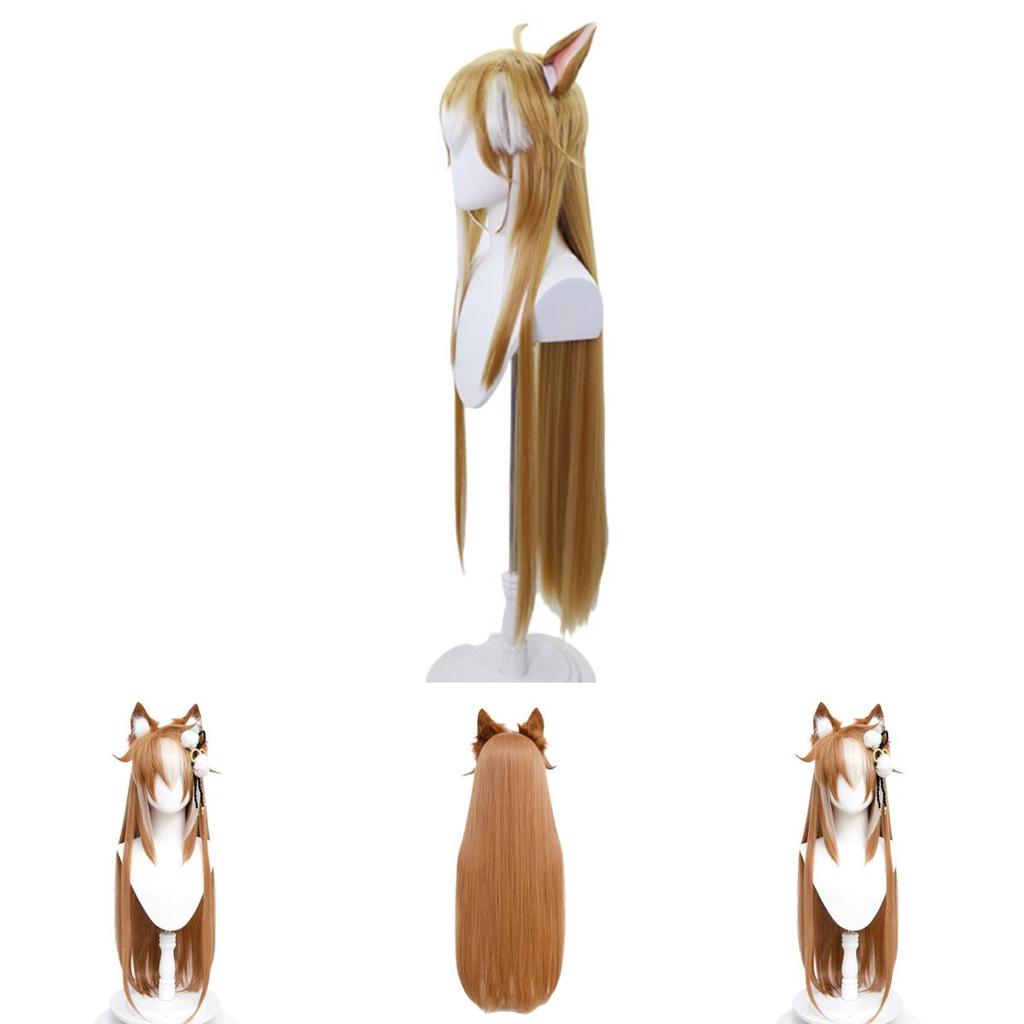 Ohromující paruka Genshin Impact Miss Hina pro cosplay a večírky, vysoce kvalitní syntetické hedvábné vlákno!