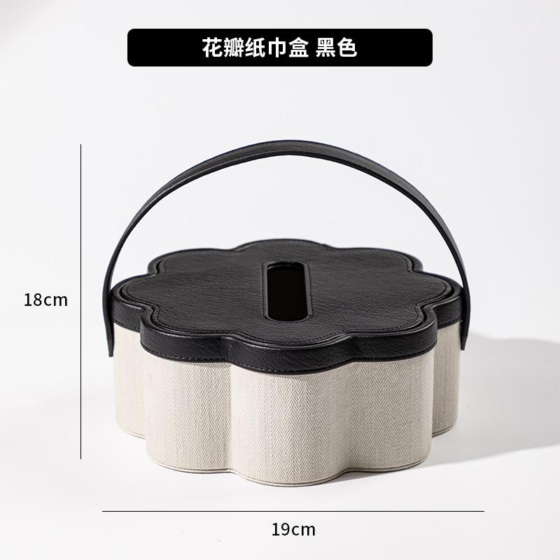 tissue box creative petal paper box light luxury high-end living room coffee table home high-end restaurant paper box
