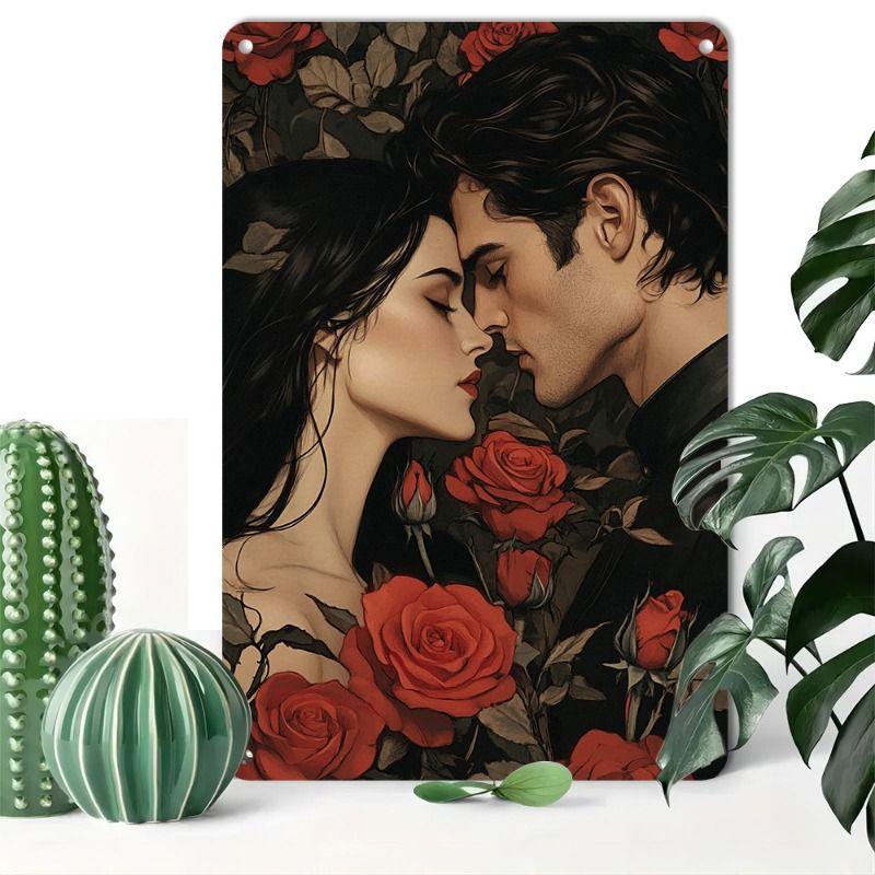 Metallschild im Valentinstags-Thema für Bar, Café, Restaurant